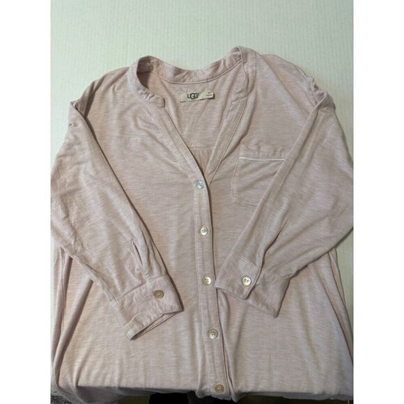 UGG Pink Button-Up Pajama Top - Picture 7 of 16